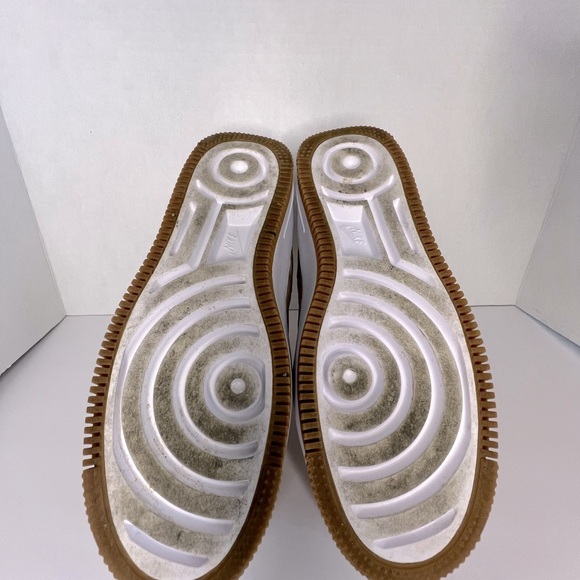 Nike Tan Sneakers with Suede Finish and Perforated Design - Picture 5 of 9